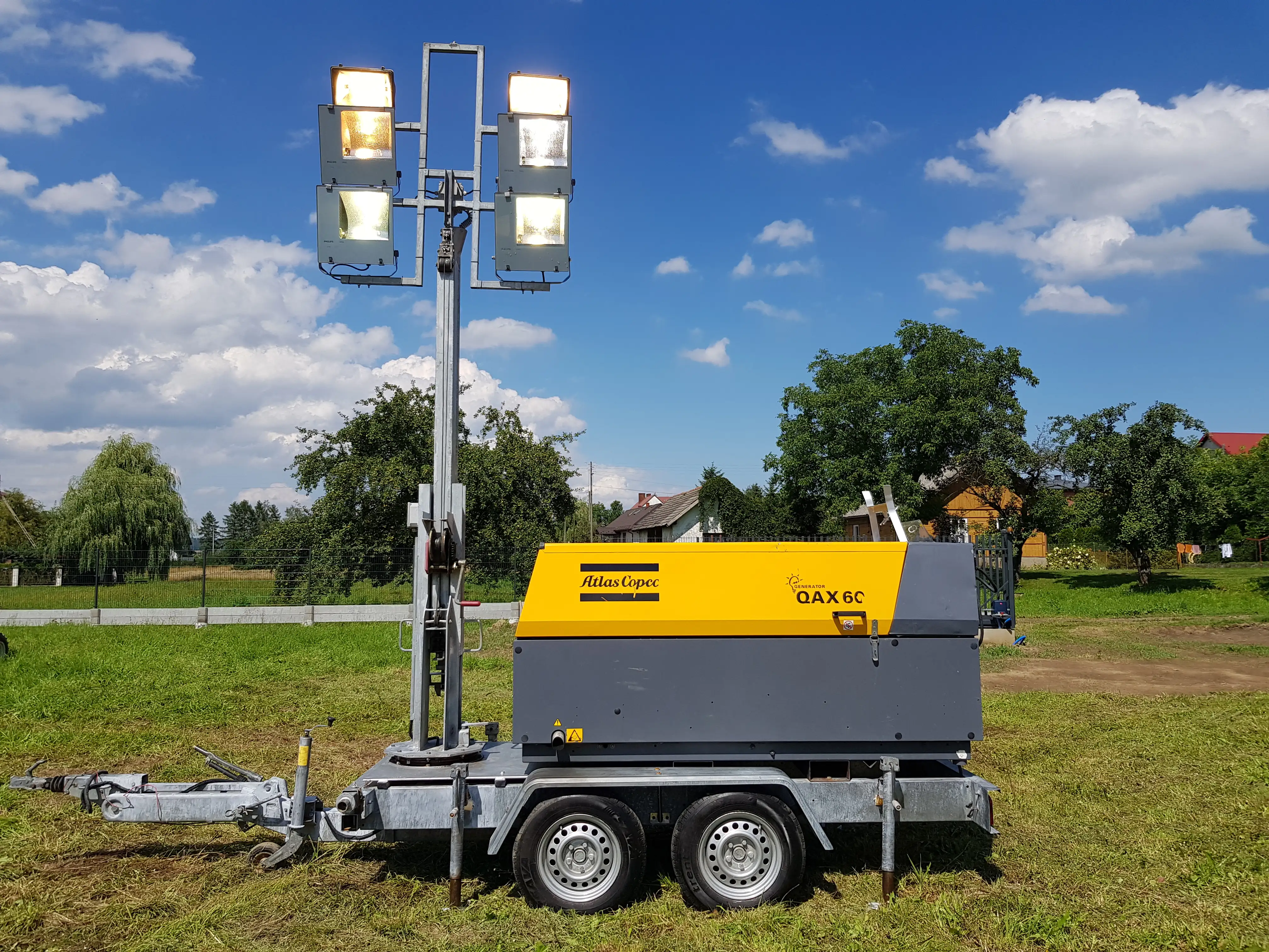 Serwis koparki na budowie